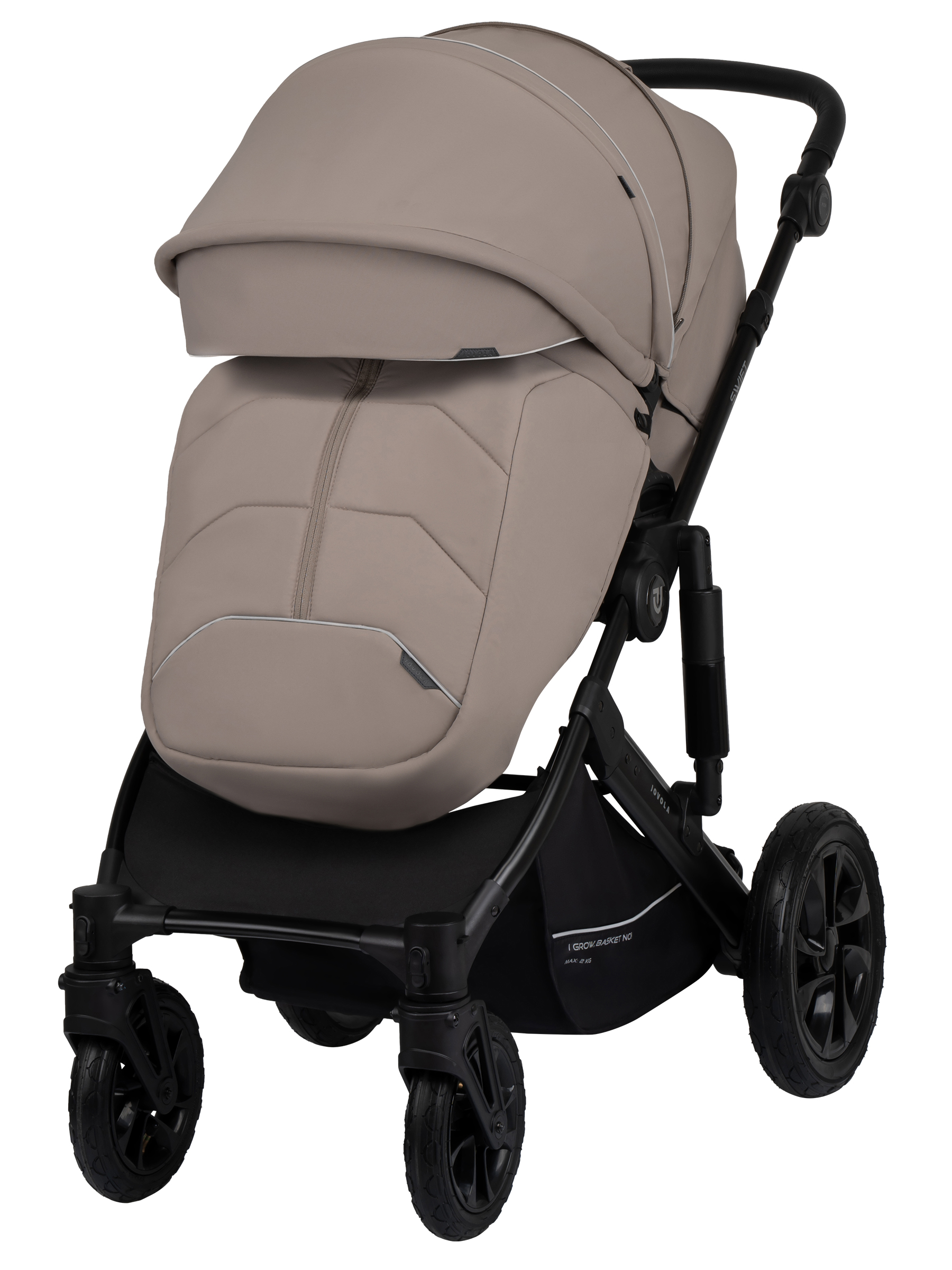 Коляска 3в1 JOVOLA Swift Plus бежевый - фото 9