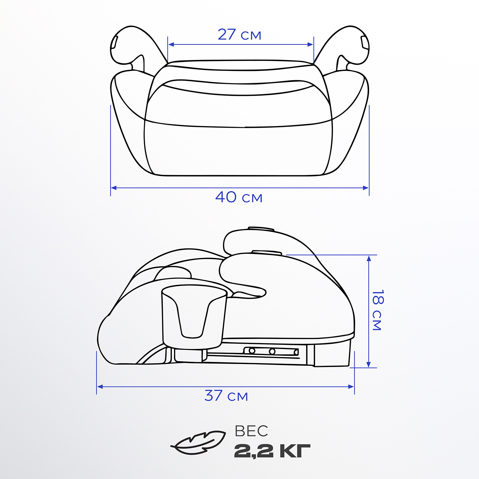 Автокресло Rant Micro Pro Isofix, grey Isofix 3 (22-36 кг) серый - фото 2
