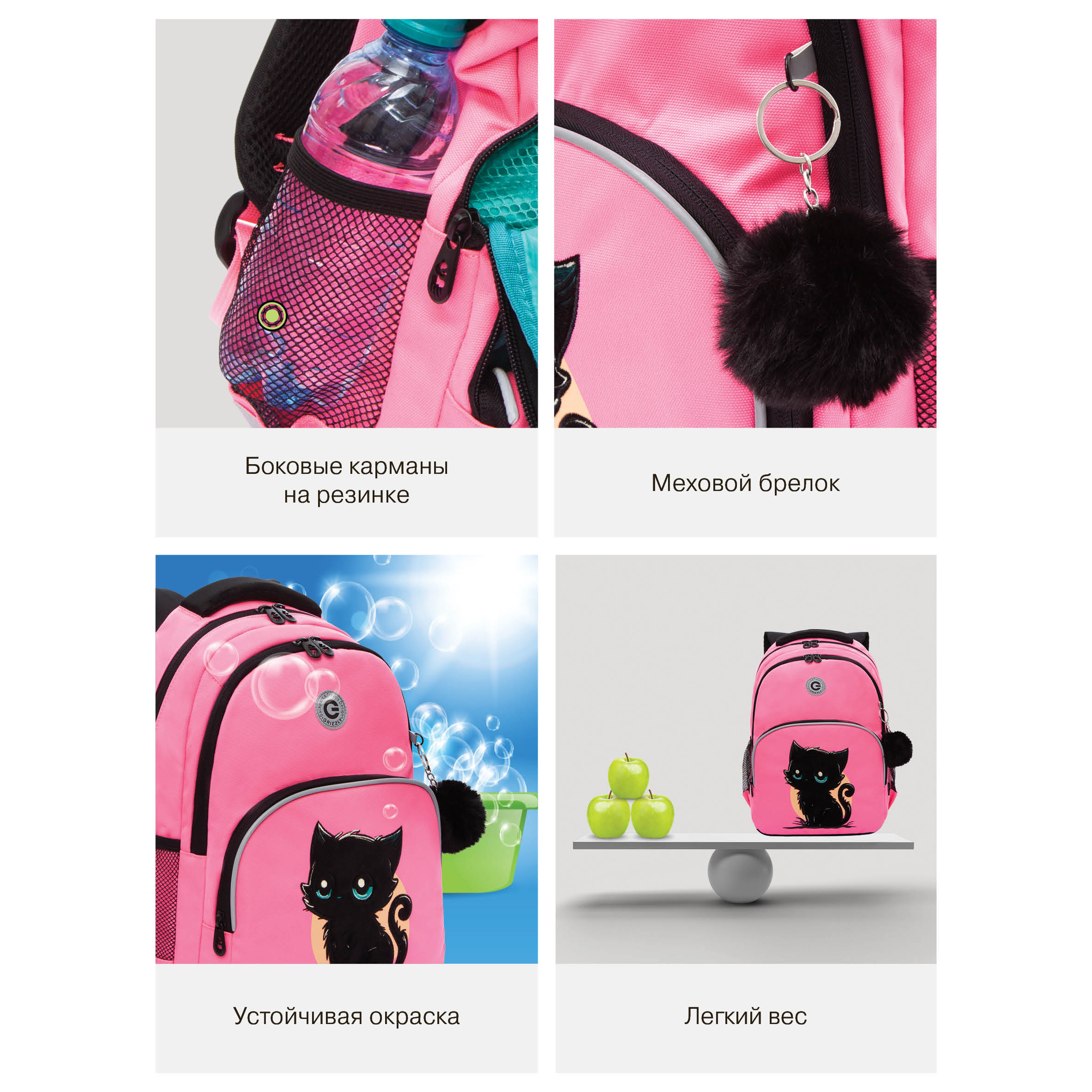 Рюкзак Grizzly Котенок - фото 10