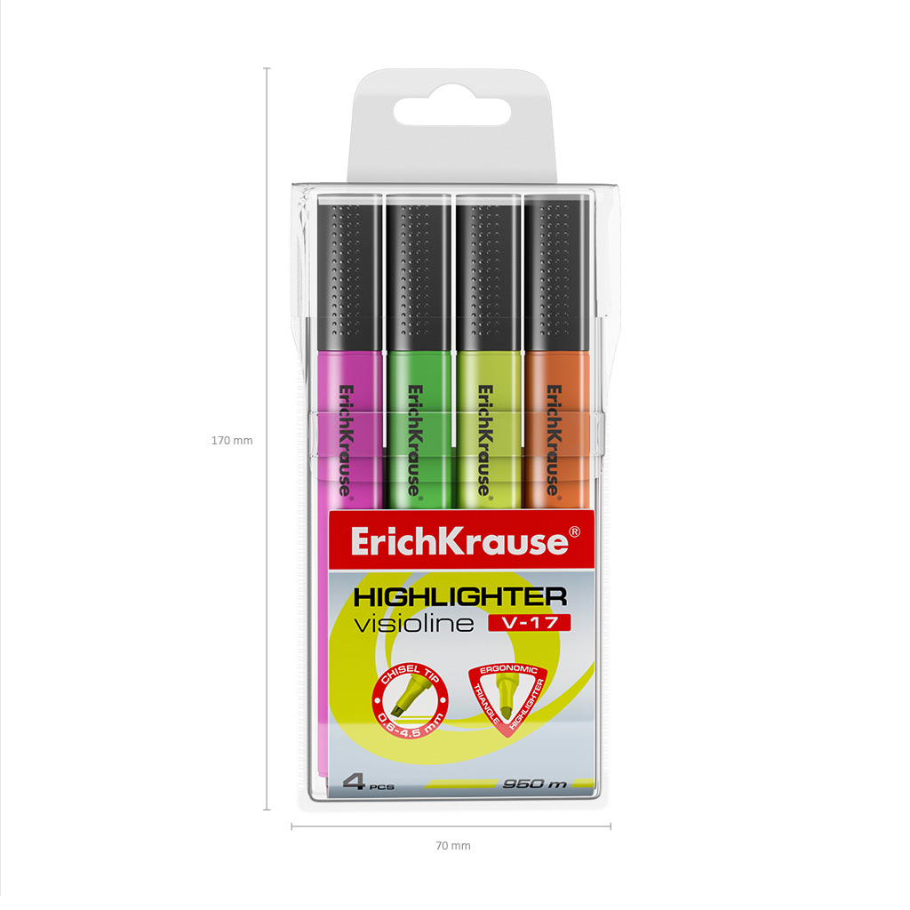 Маркеры ErichKrause 4 шт. - фото 7