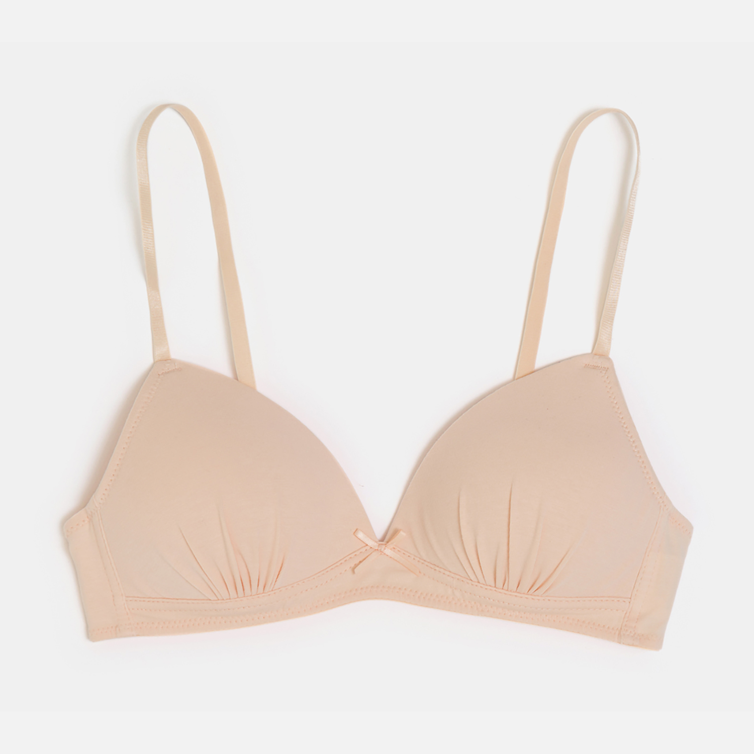 Изображение товара Бежевый бюстгальтер Acoola 164 с бантиком и застежкой на крючках