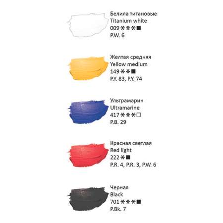 Краски акриловые Gamma_ 5 цв.