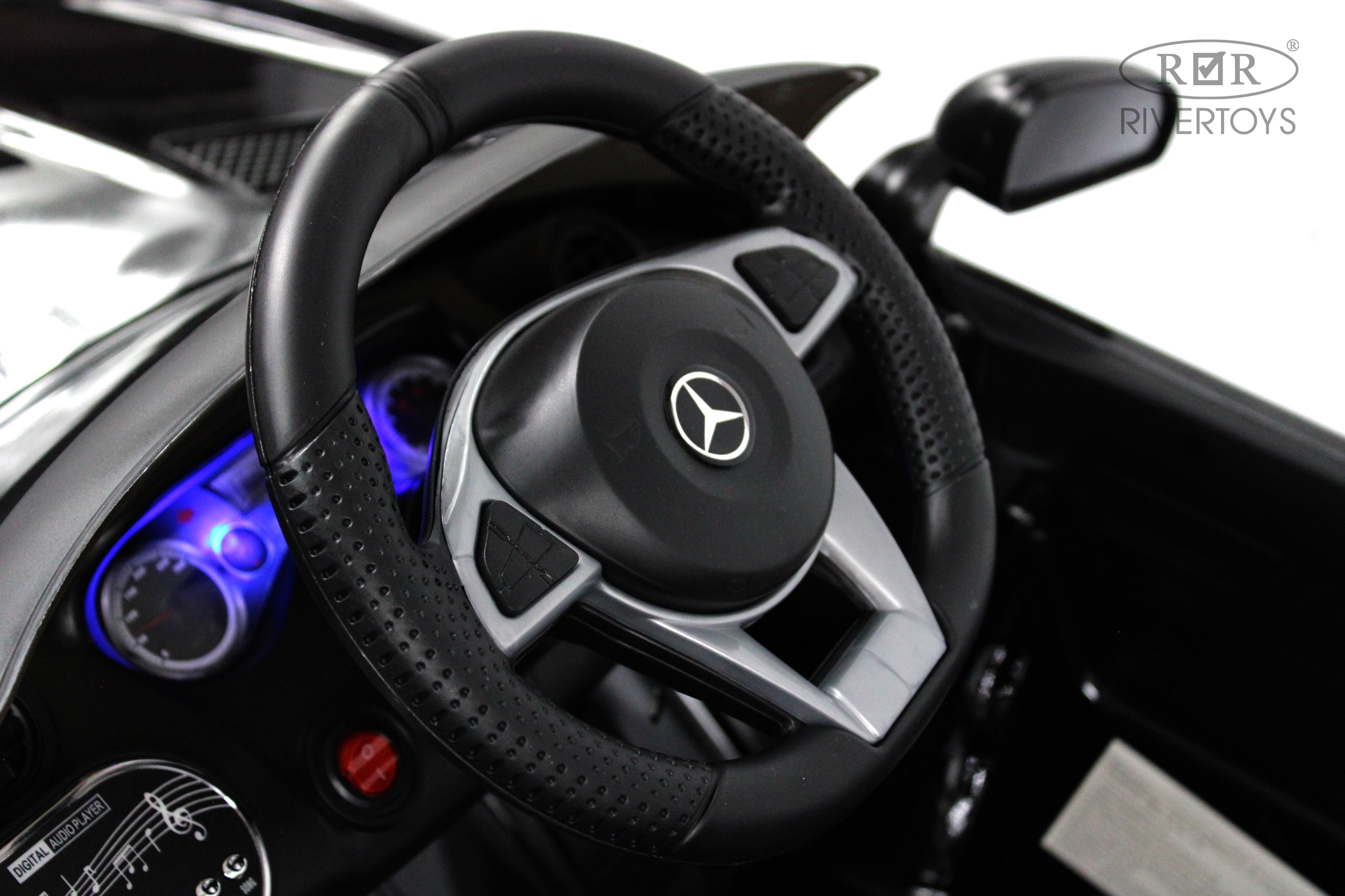 Электромобиль RIVERTOYS Mercedes X777XX-AMG-BLACK-GLANEC С пультом ДУ - фото 8