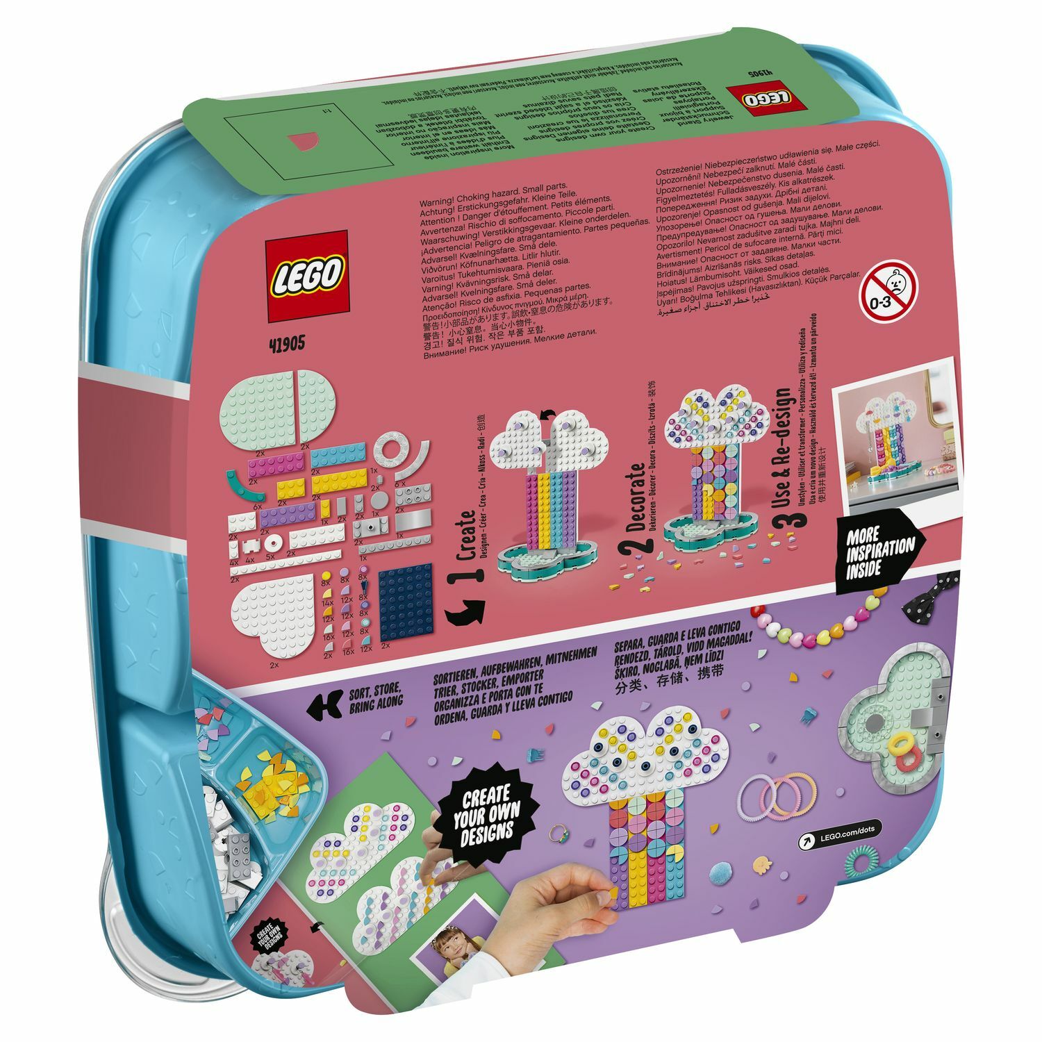 Конструктор LEGO DOTS Подставка для украшений Радуга - фото 3