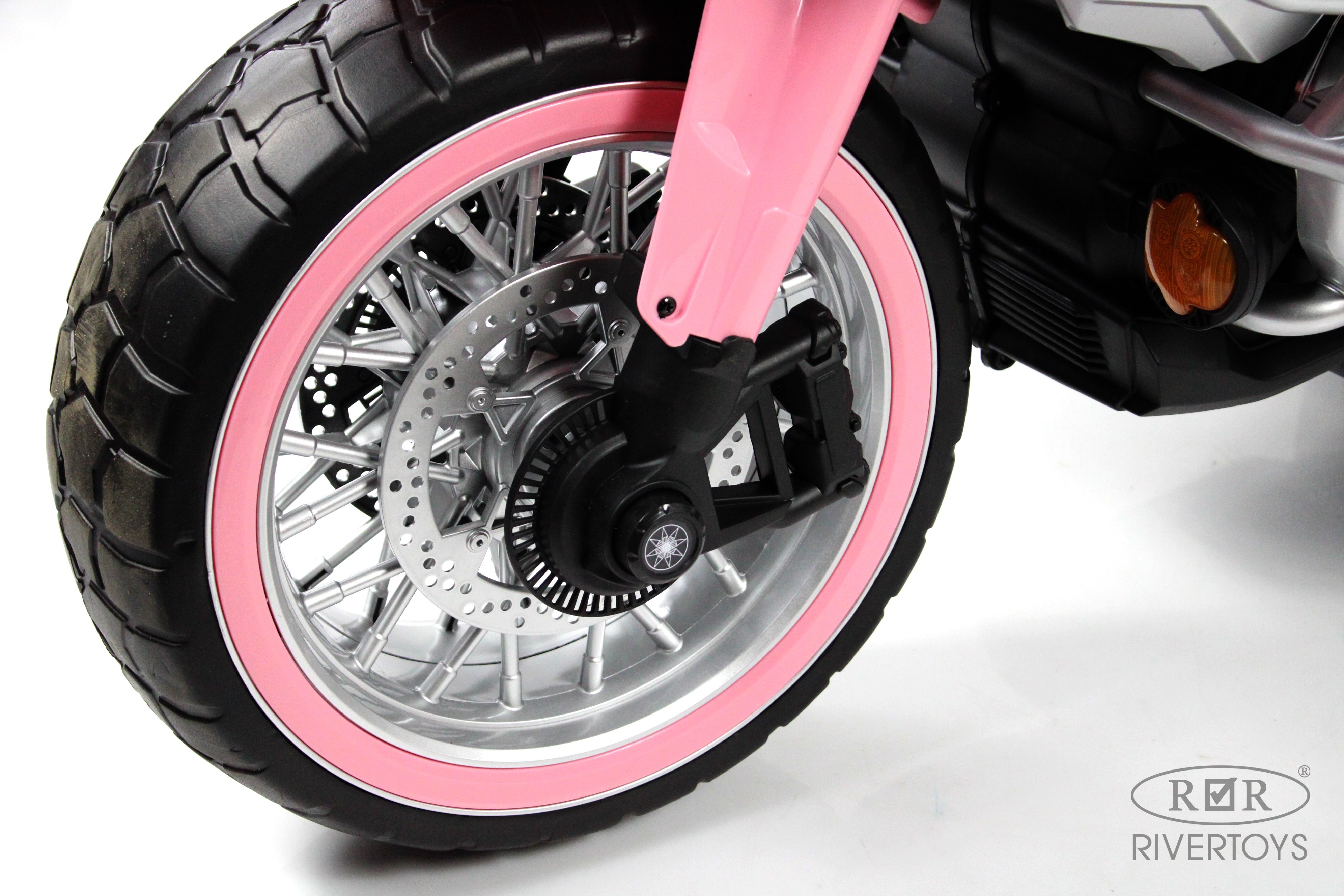 Электромотоцикл RIVERTOYS М111БХ-PINK - фото 17