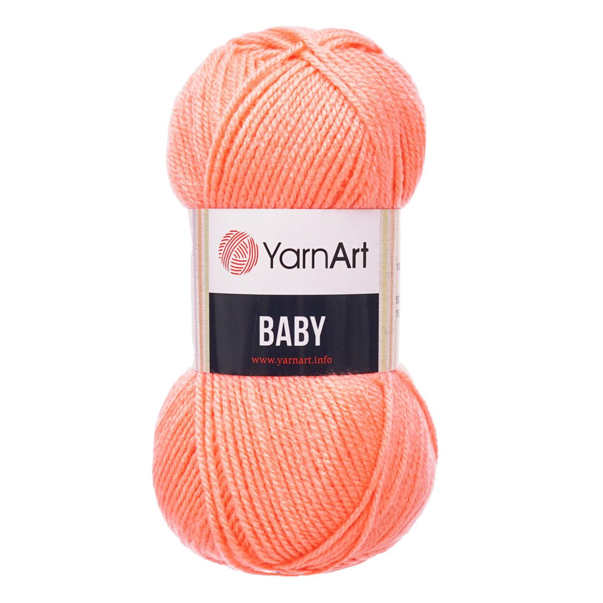 Пряжа для вязания YarnArt Baby 50 гр 150 м акрил мягкая детская 5 мотков 622 персик - фото 6