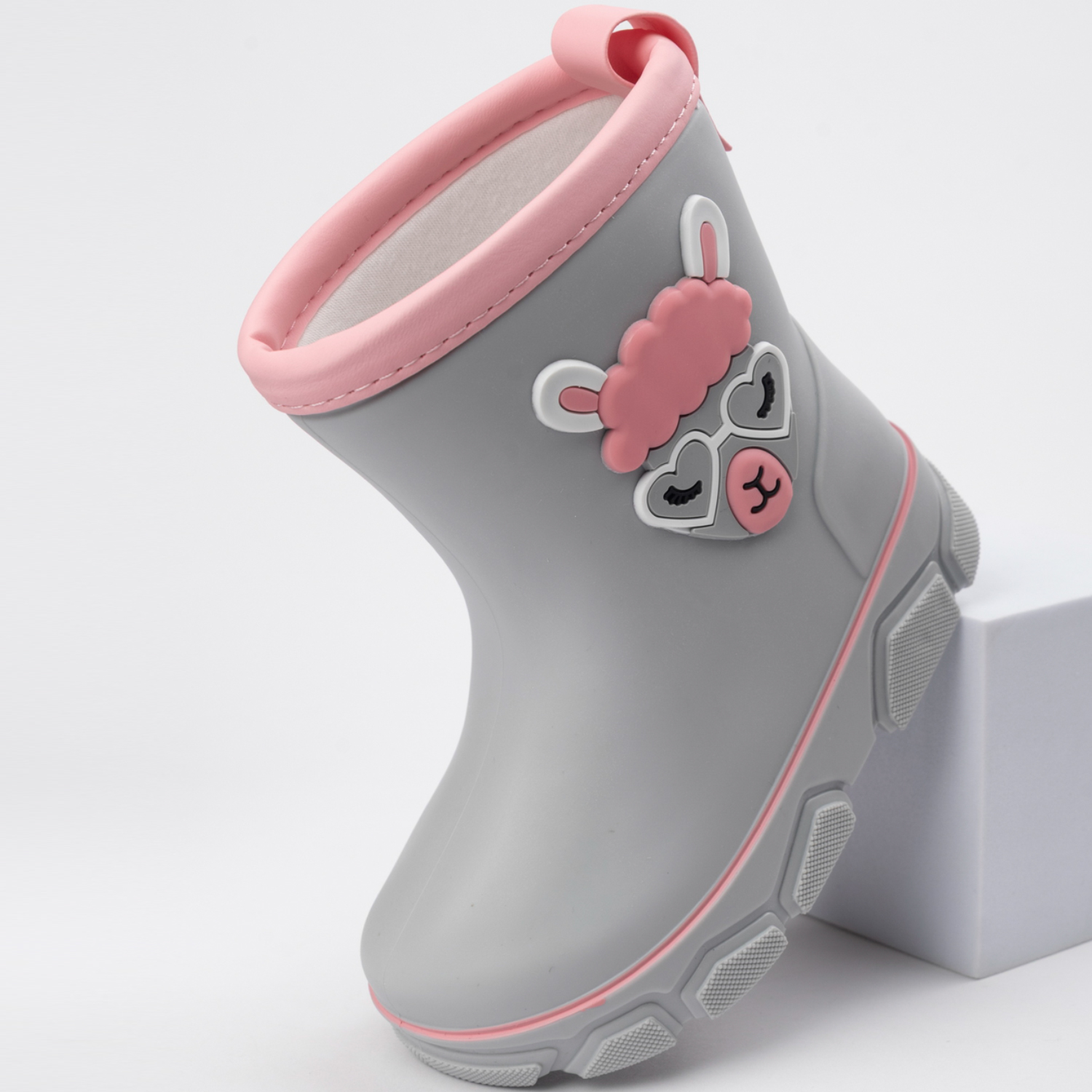 Сапоги резиновые TikkaGo 2L01_2521_grey-pink - фото 5