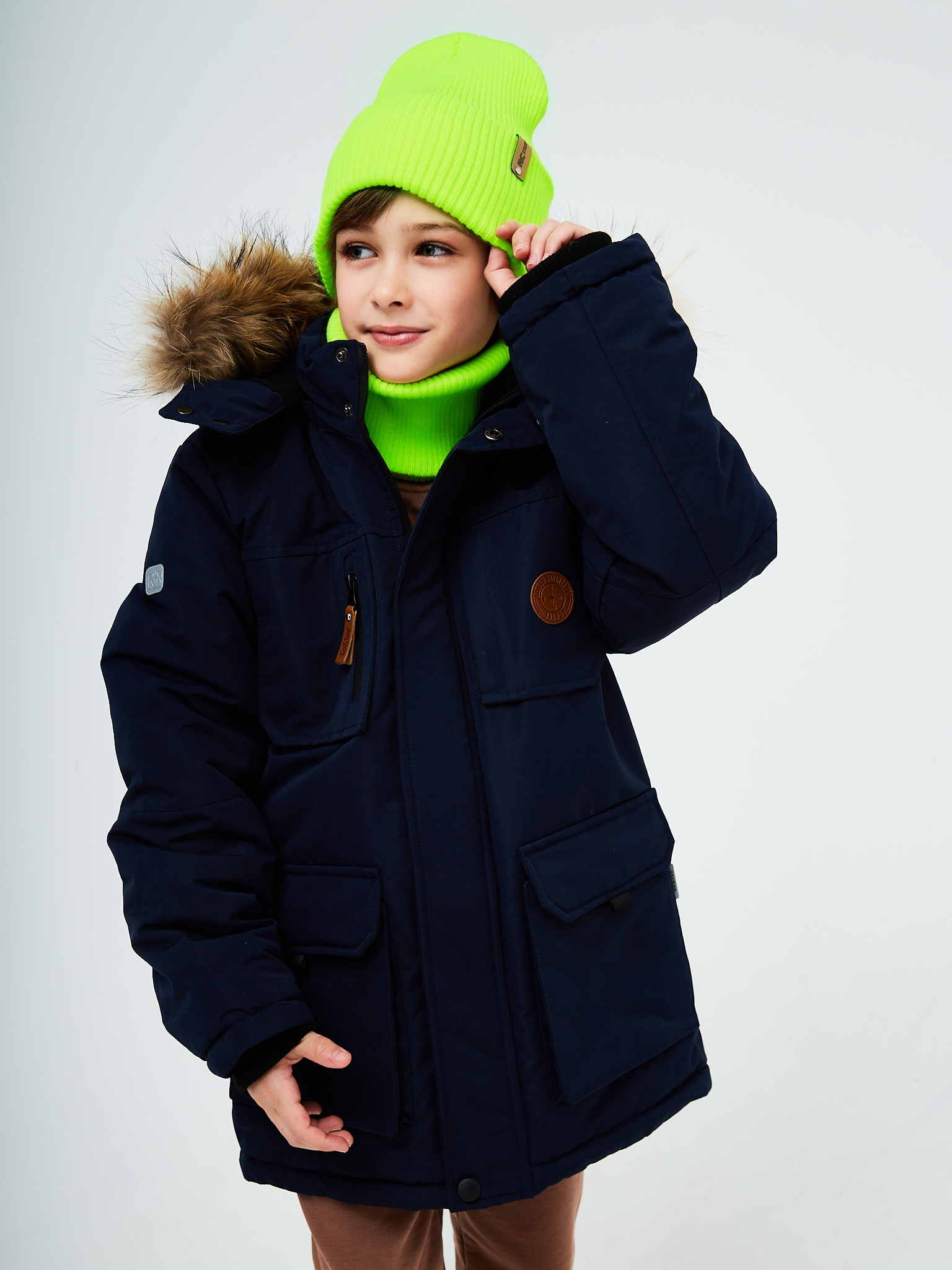 Шапка и снуд KUBRIO KU-H-52-lopata-yellowB - фото 10