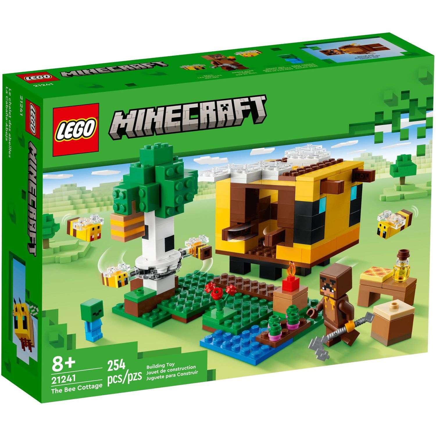 Конструктор LEGO Minecraft Пчелиный коттедж 254 дет. - фото 8