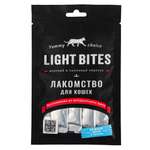 Лакомство для кошек LIGHT BITES 40г нежное пюре с курицей и тунцом