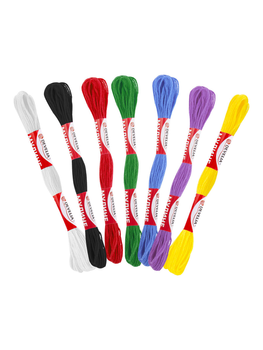 Набор для творчества Develia вышивание 7 цветов - фото 7