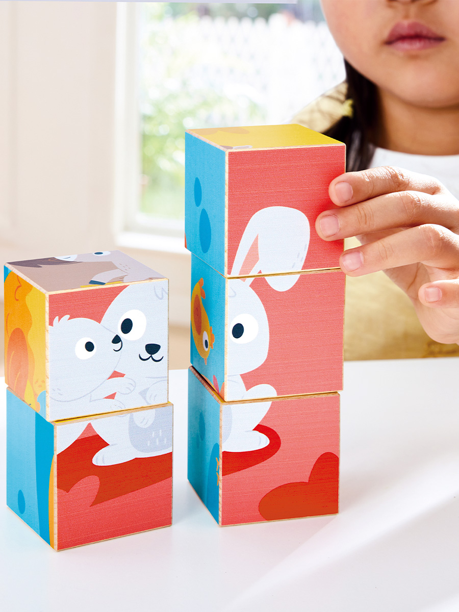 Игрушка Hape кубики Фермерские друзья - фото 3