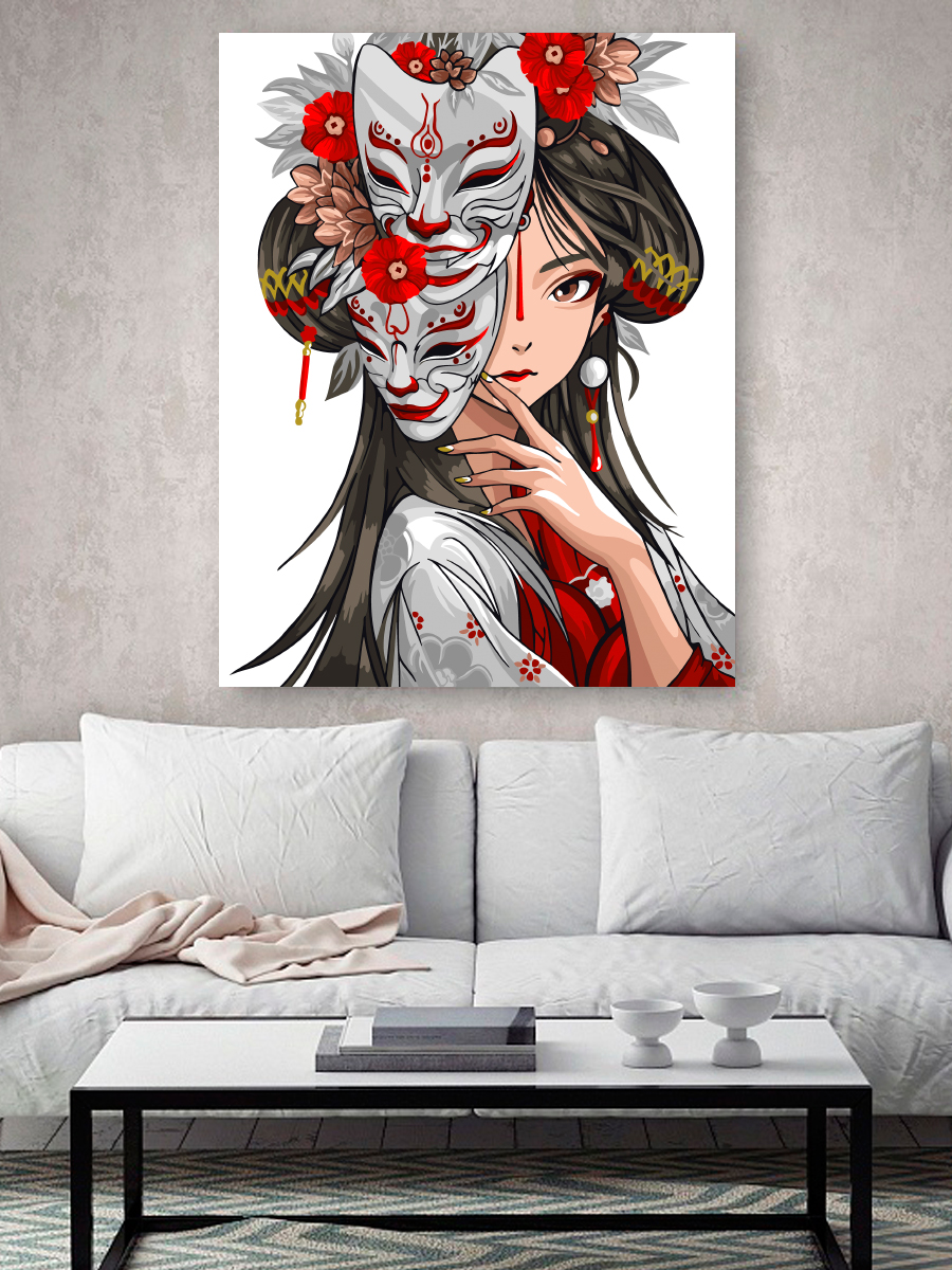 Картина по номерам Hobby Paint В маске в ассортименте - фото 3
