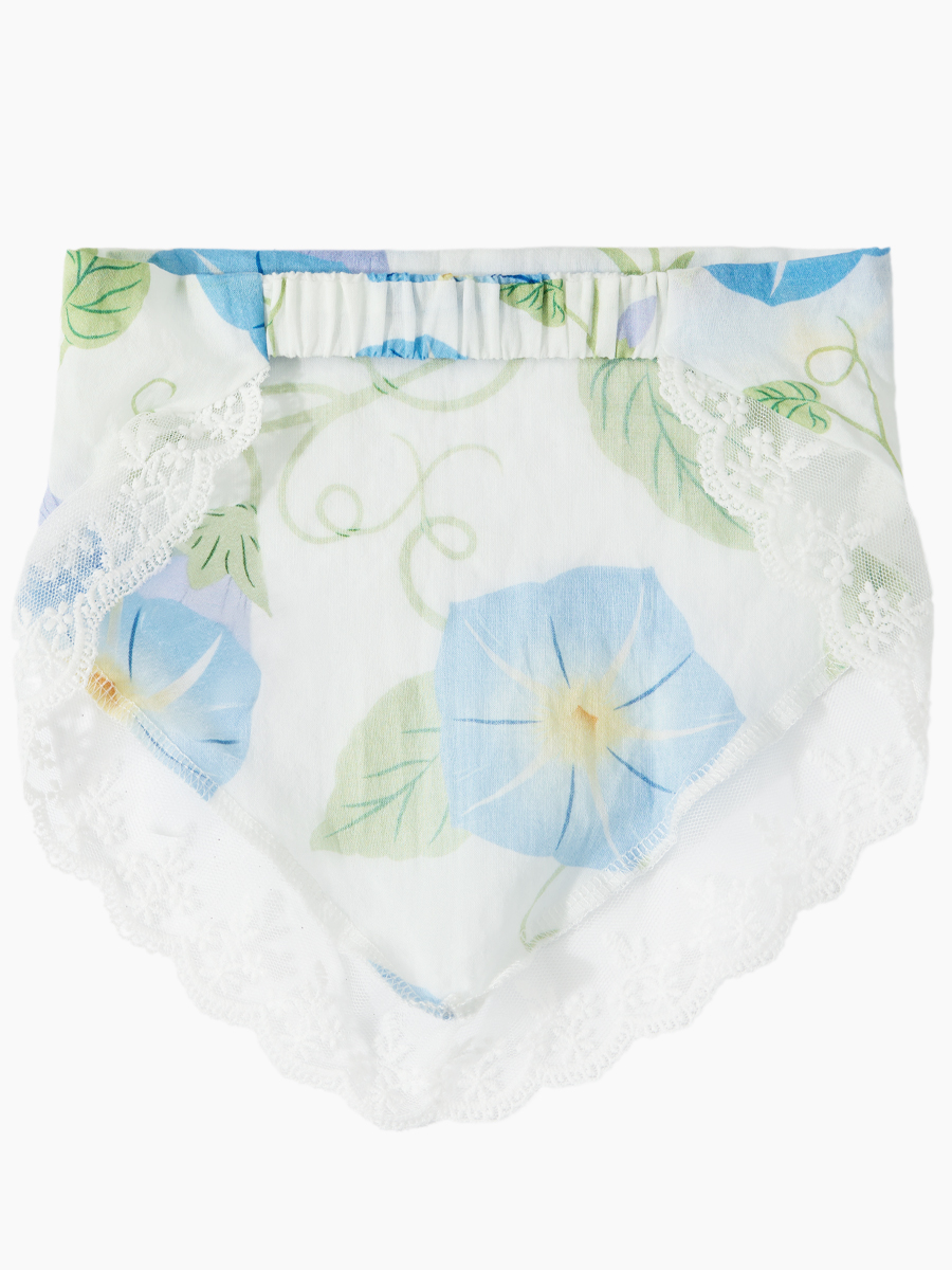 Повязка на голову Happy Baby 88263-0_milky-blue (flowers) - фото 2