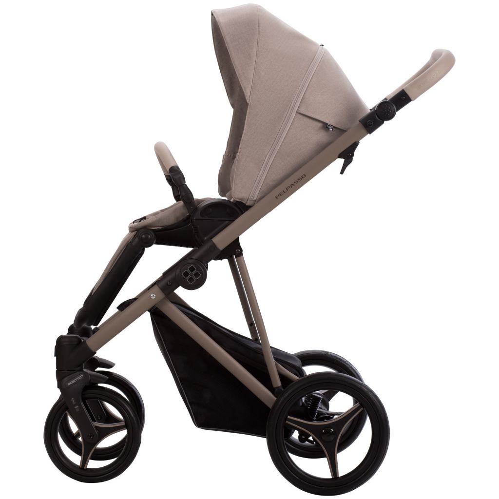 Коляска 2в1 Bebetto Pelpasso 01 Kaszmir св.бежевый бежевый - фото 5