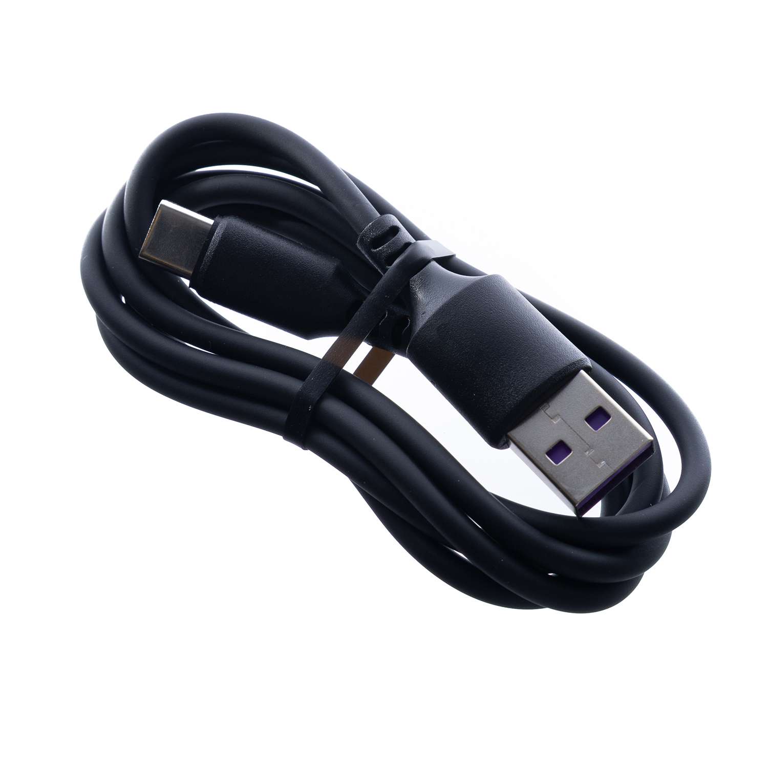 USB кабель ё type-C 1м Черный - фото 1