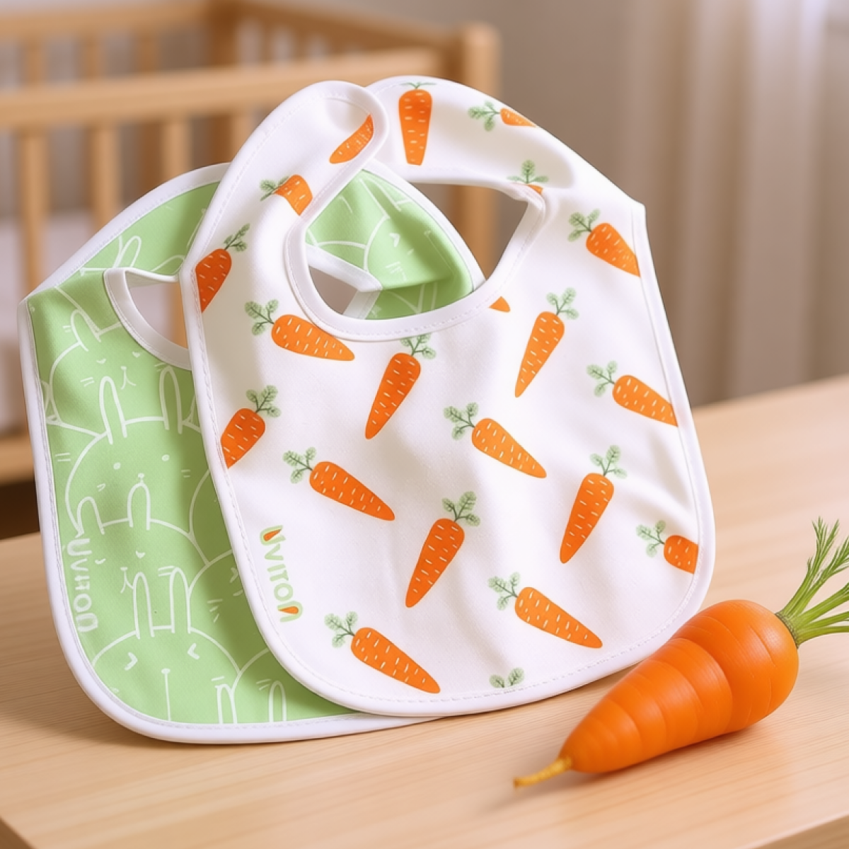 Нагрудник Uviton текстиль 2 шт. в ассортименте - фото 1