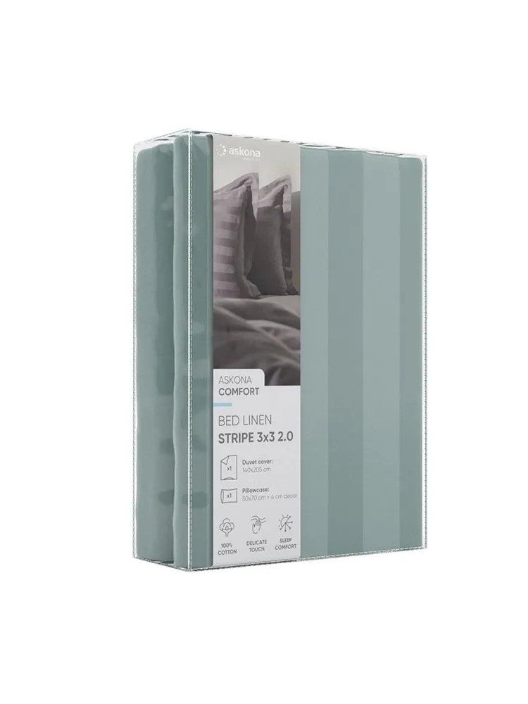 Комплект постельного белья Askona Comfort Stripe 3*3 2.0 односпальный 2 предм. - фото 9