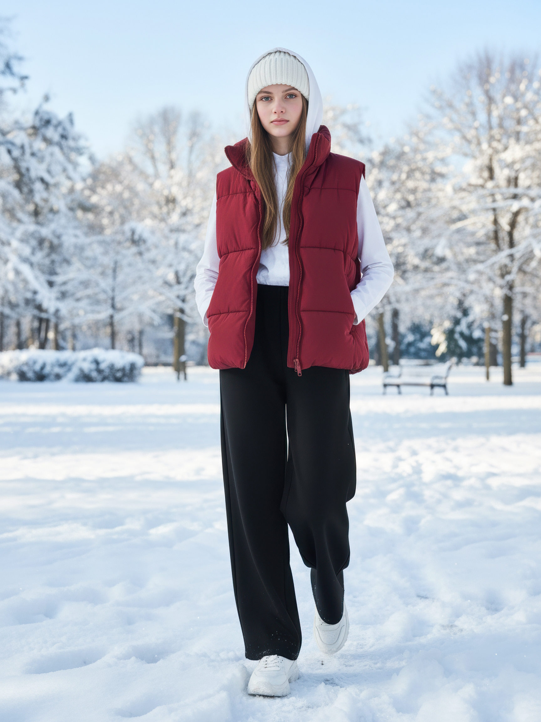 Брюки-палаццо СИНЯЯ МОДА WF1011B-H39 - фото 6