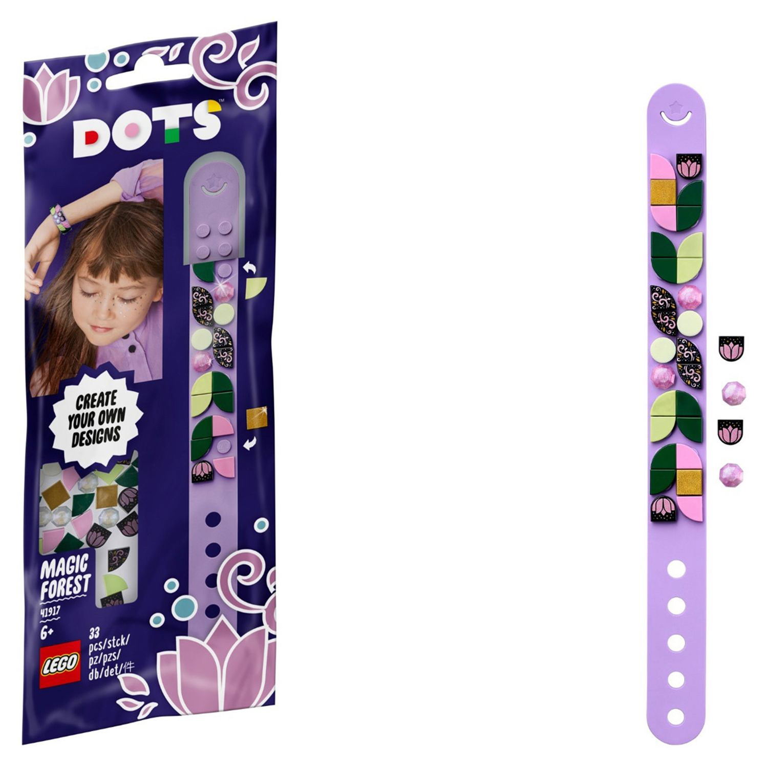 Конструктор LEGO DOTS Браслет волшебный лес 109 дет. - фото 1
