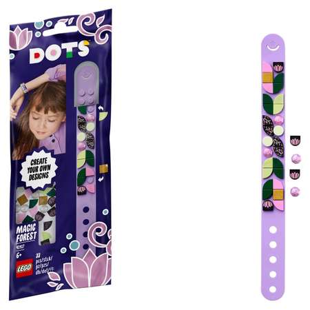Конструктор LEGO DOTS Браслет волшебный лес блочный
