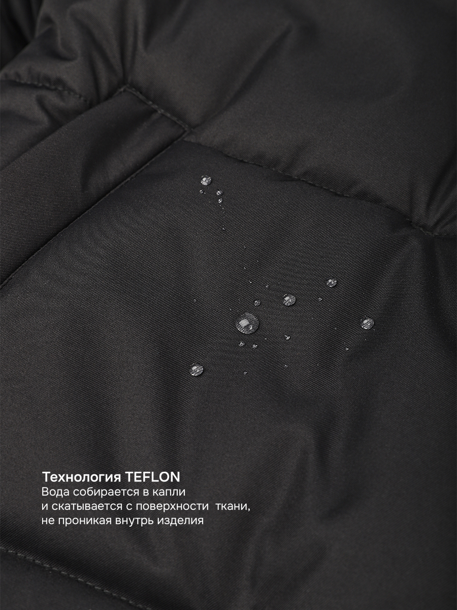 Пальто NIKASTYLE 6з9425 черный/фуксия - фото 15