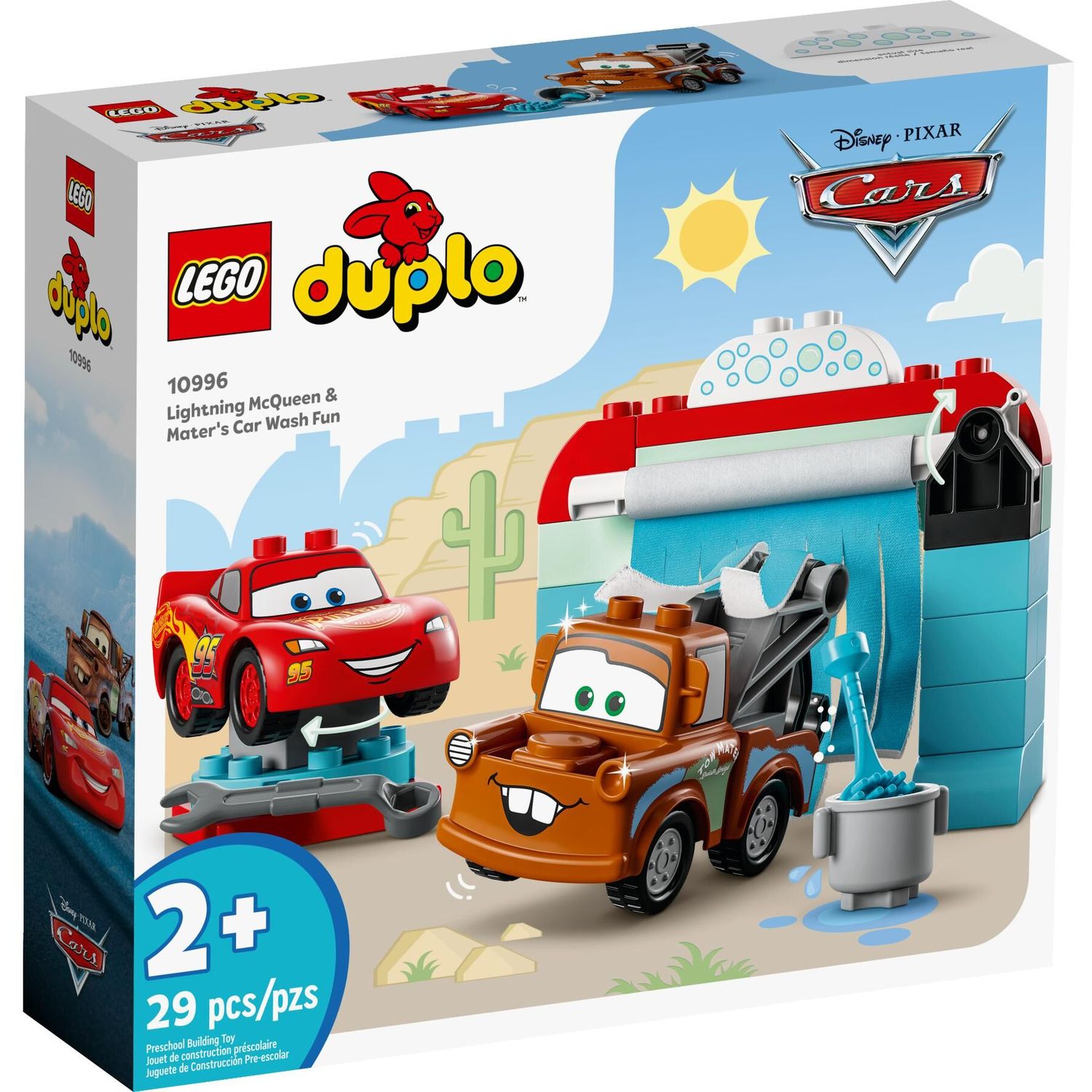 Конструктор LEGO DUPLO Мойка Молния МакКуин и Мэтр 29 дет. - фото 1