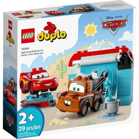 Конструктор LEGO DUPLO Мойка Молния МакКуин и Мэтр блочный