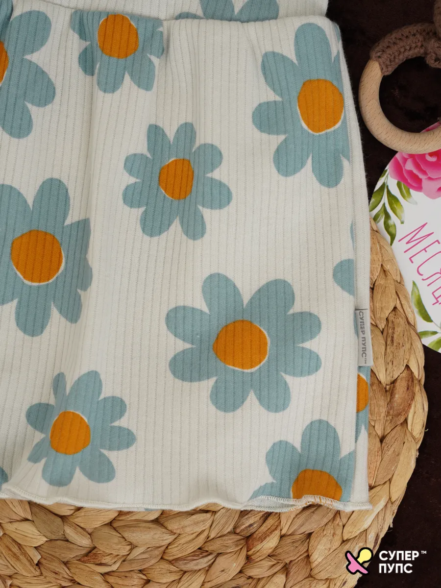 Боди-платье Супер Пупс бд/платье/2крыл/ромашка - фото 9