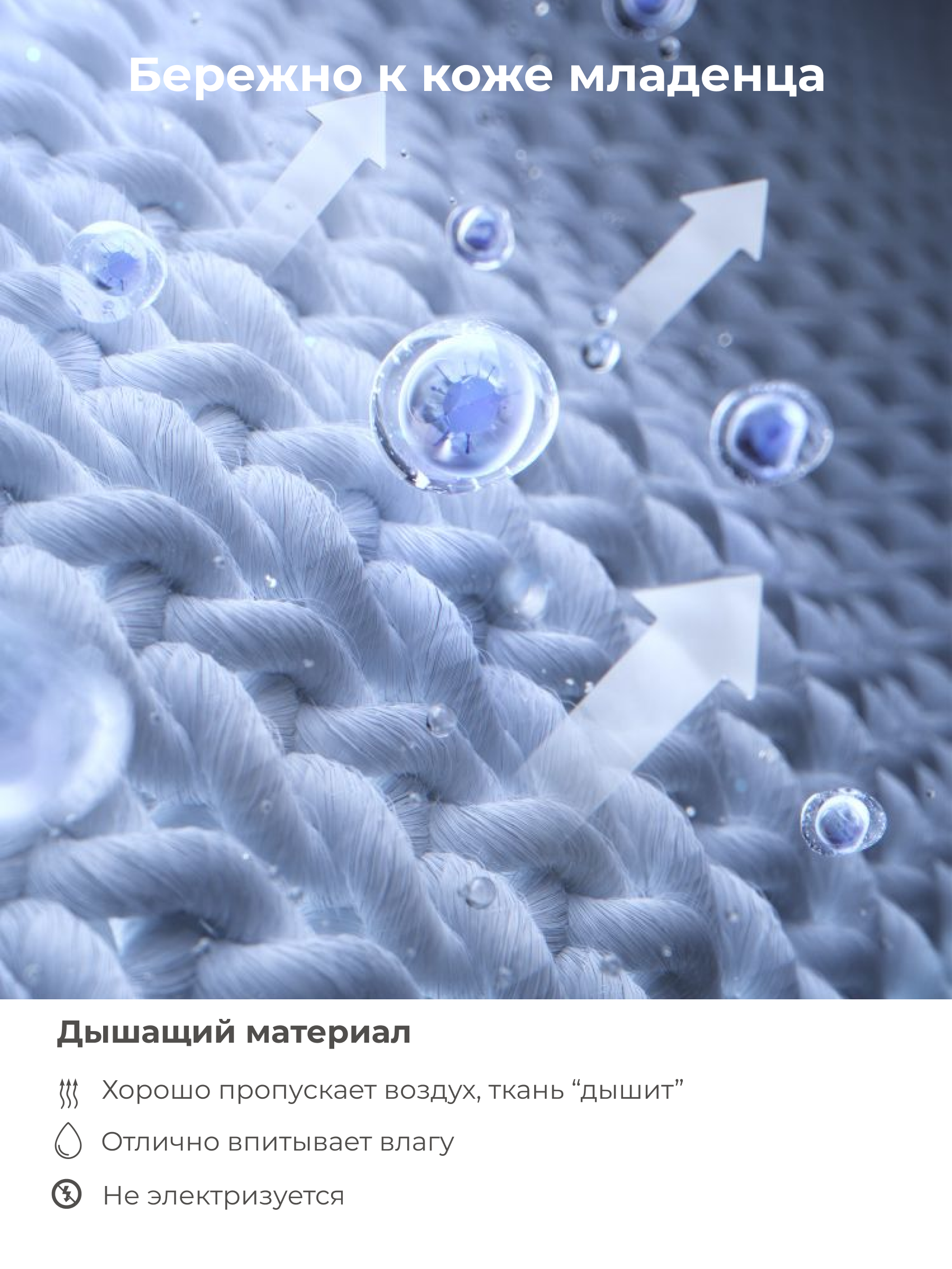 Простыня Kitten молочный 70 x 100 см на резинке - фото 4