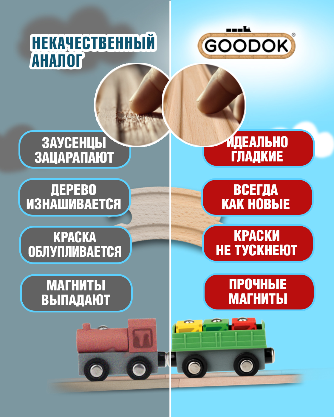 Набор железнодорожный Goodok Т24442 - фото 4