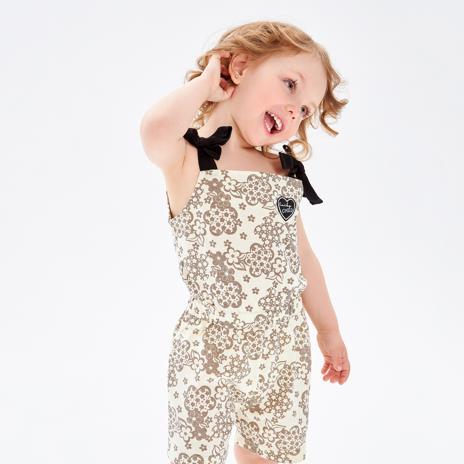 Полукомбинезон Lucky Child 143-31к/цветы/0-2 - фото 7