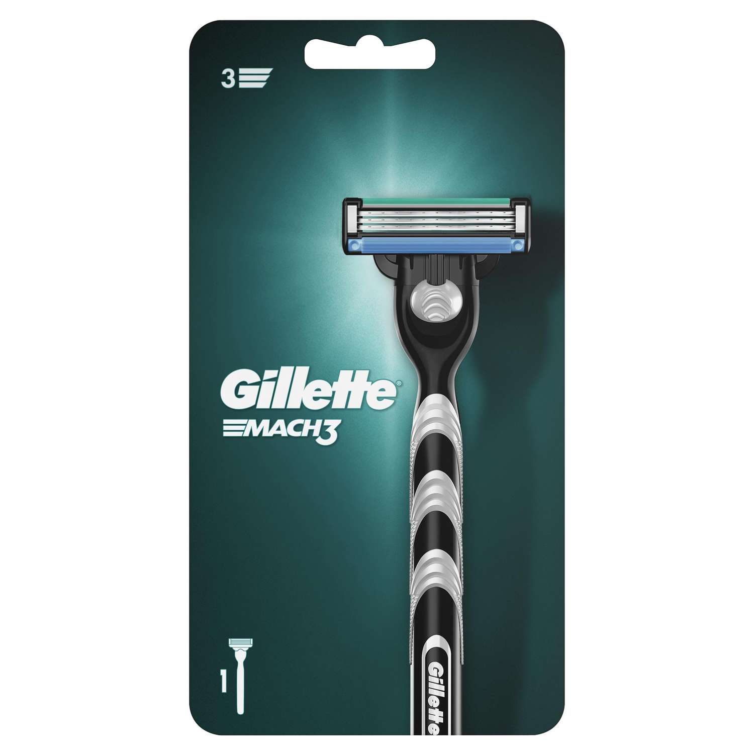 Бритва GILLETTE Mach3 с 1 сменной кассетой - фото 1