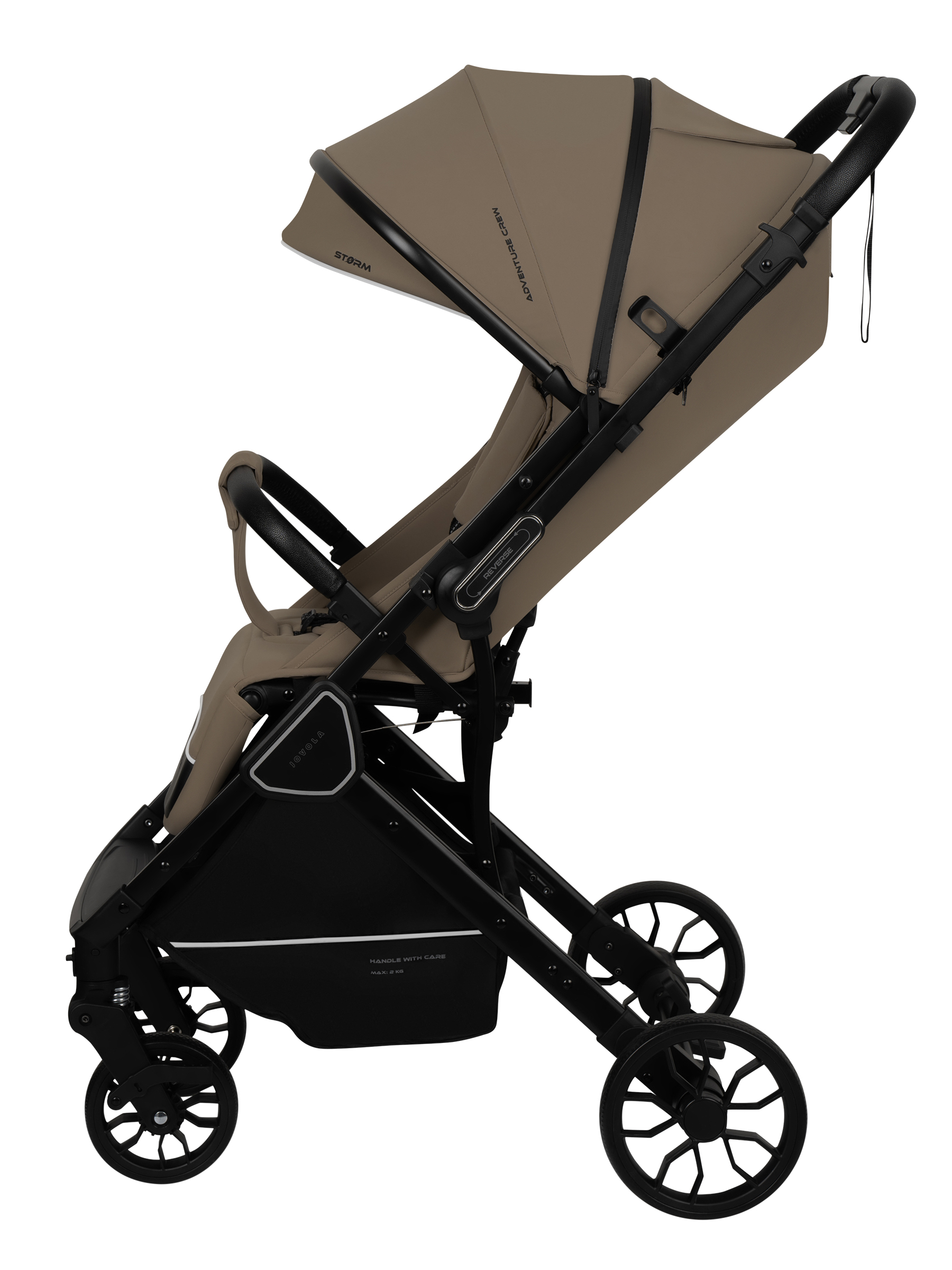 Коляска прогулочная JOVOLA Storm, бежевый - фото 18