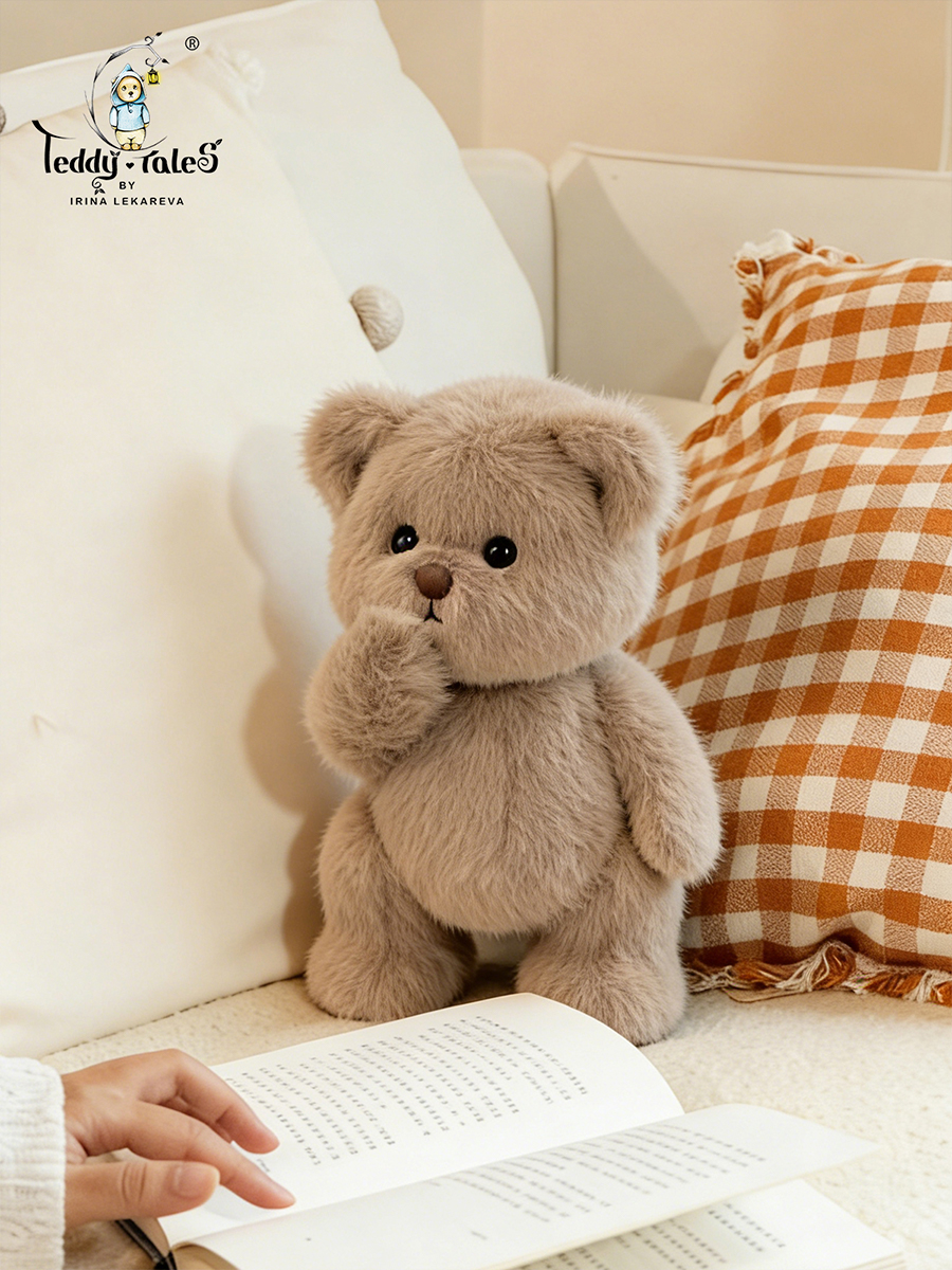 Мягкая игрушка TeddyTales Медведь в цвет заварного крема - фото 11