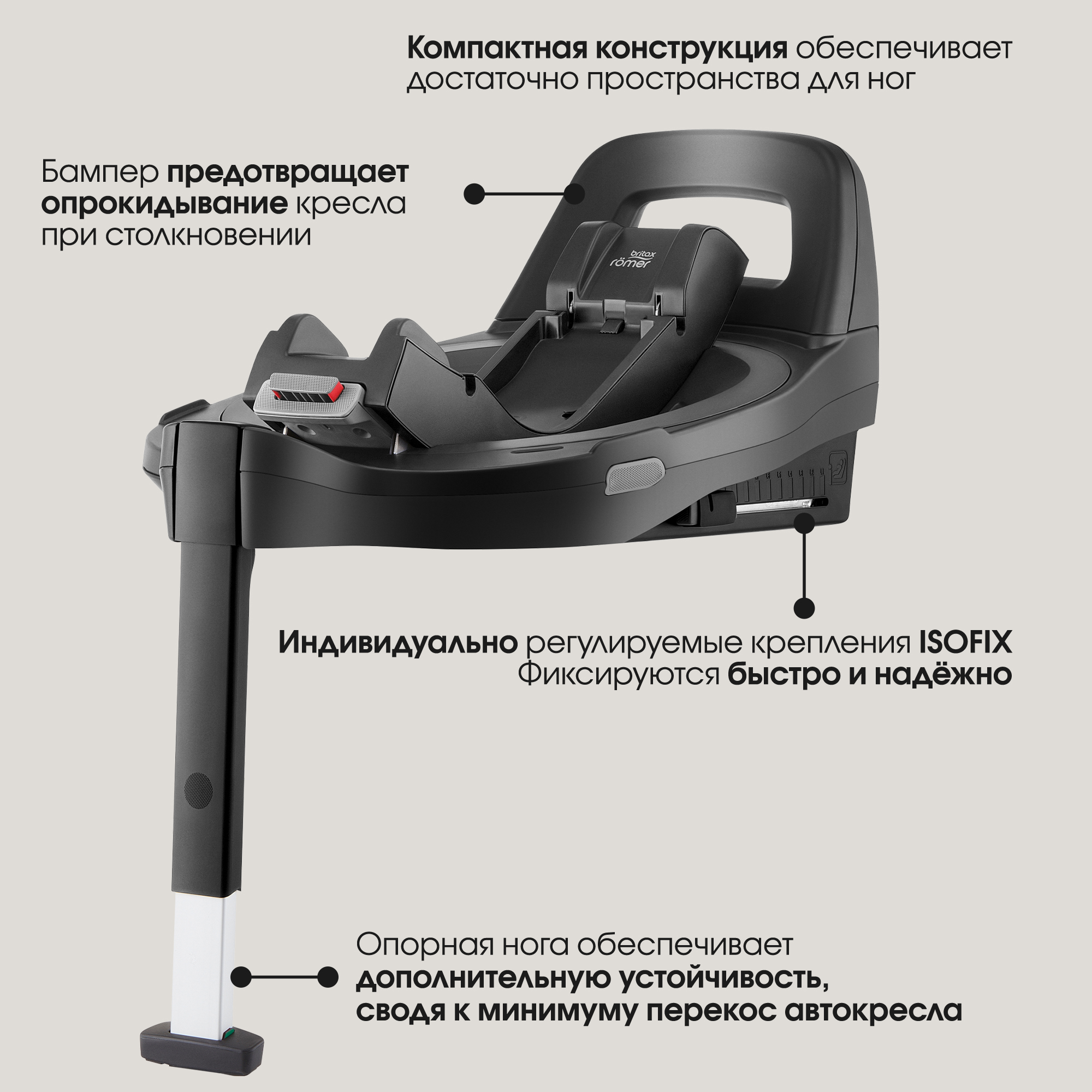 Автокресло Britax Roemer BABY-SAFE PRO LUX 0+/1 (0-18 кг) бежевый - фото 10