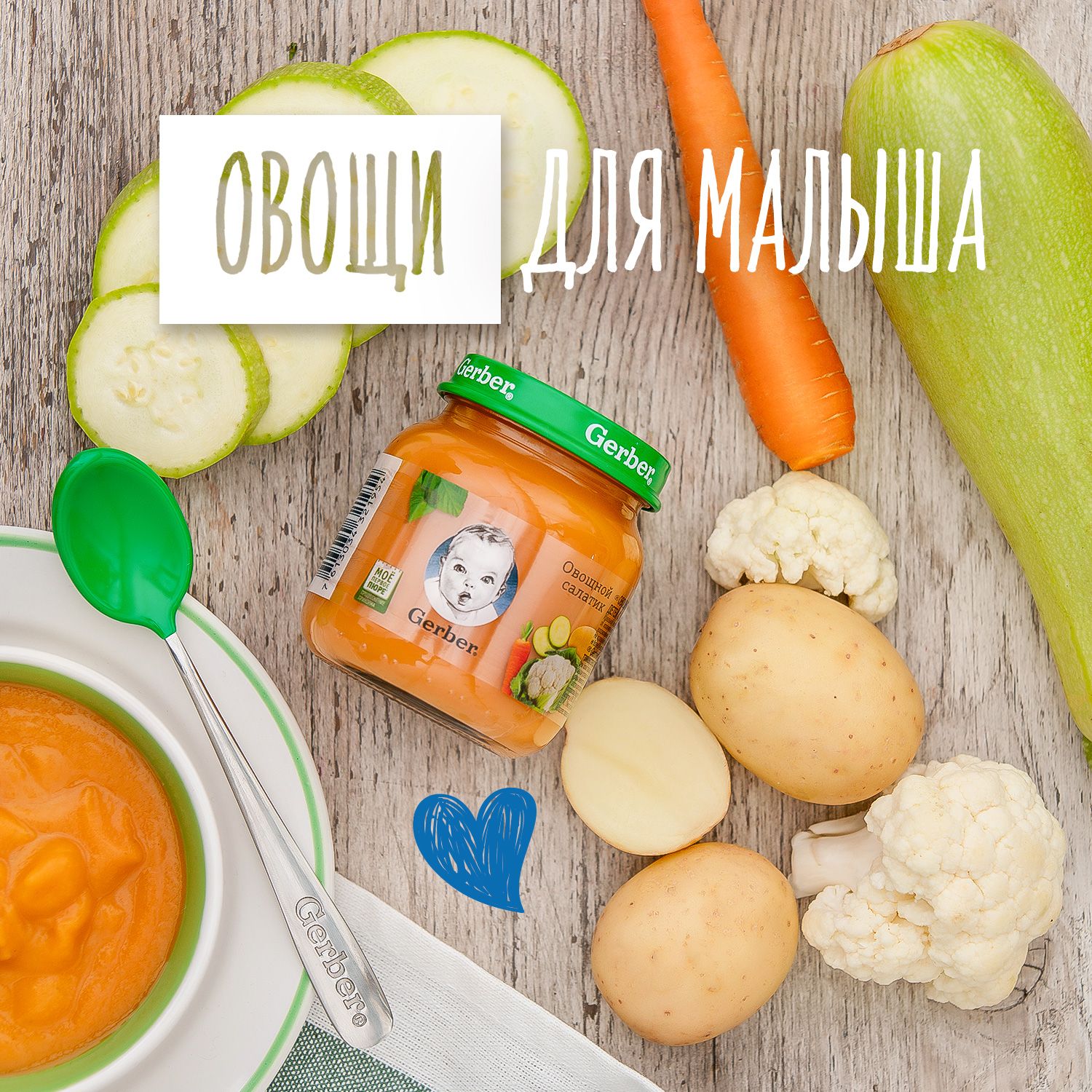 Пюре Gerber Овощной салатик с 5 мес 130 г - фото 9