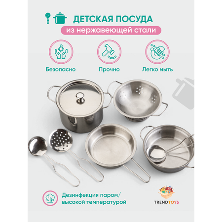 Игрушка TrendToys посуда, продукты 30 предм.
