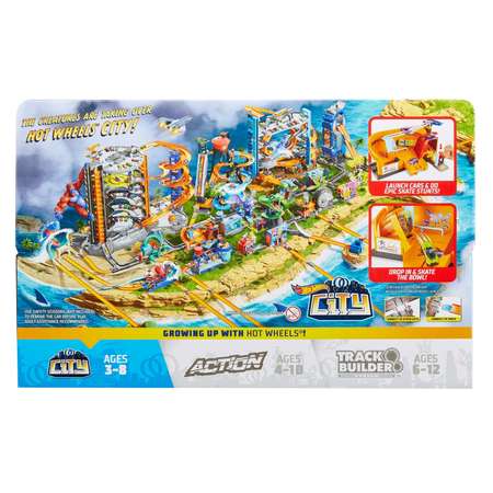 Трек Hot Wheels Скейт парк с пусковой установкой