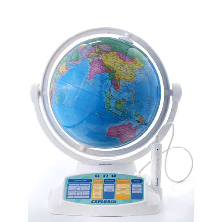 Глобус PRAKTICA Explorer с умной ручкой и звёздным небом интерактивный STG2388R