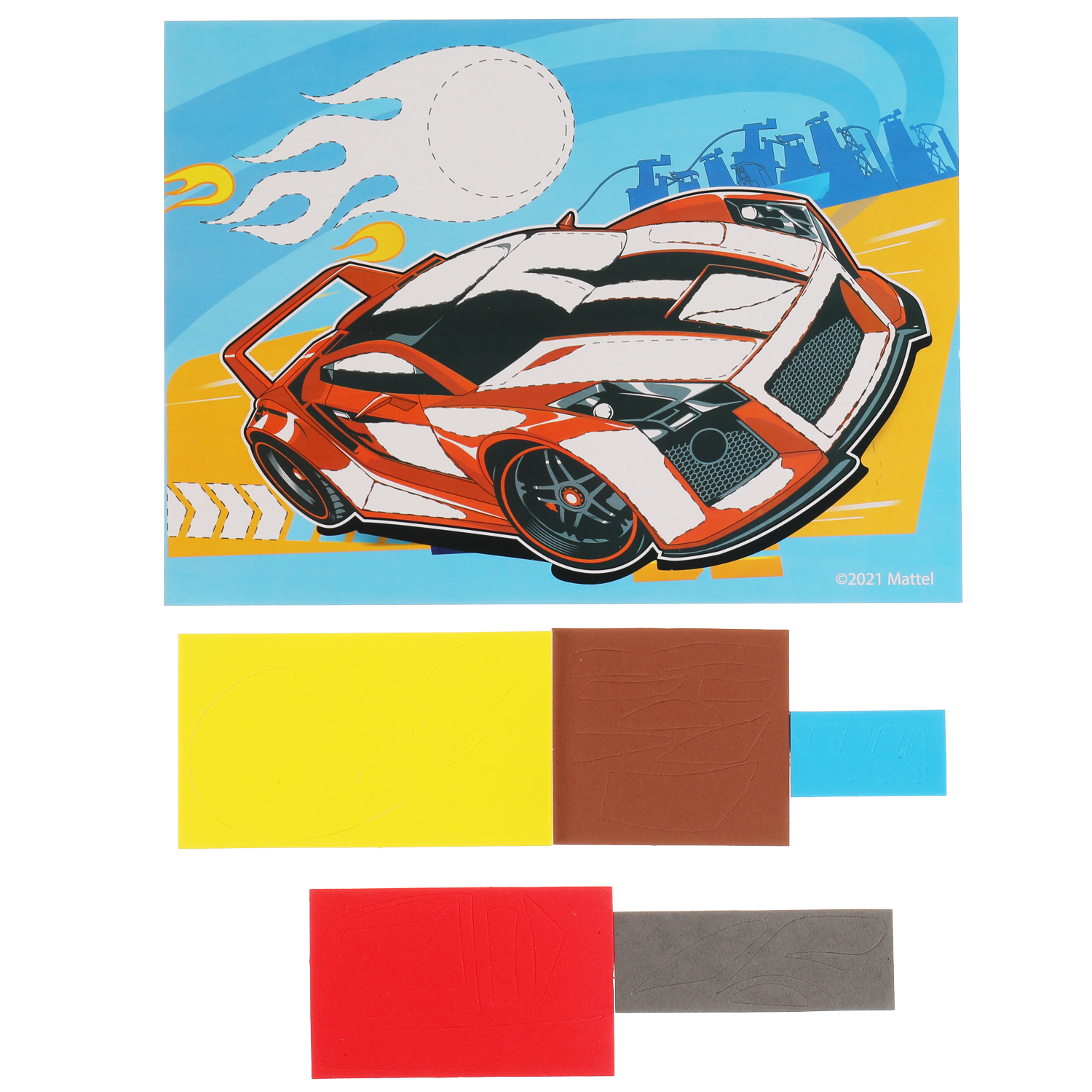 Набор для творчества МультиАРТ Hot Wheels аппликация - фото 3