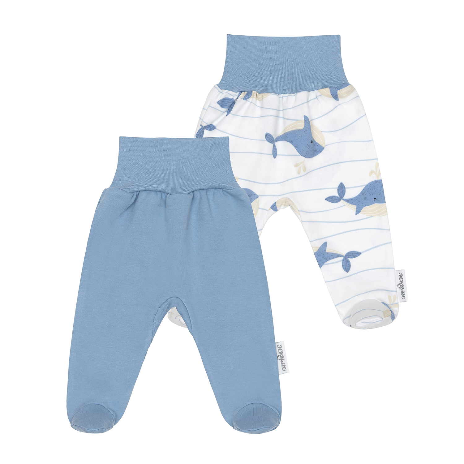 Изображение товара Комплект ползунков для новорожденных Эскимо 2 шт хлопок универсальный Изображение товара Комплект ползунков для новорожденных Эскимо 2 шт хлопок универсальный