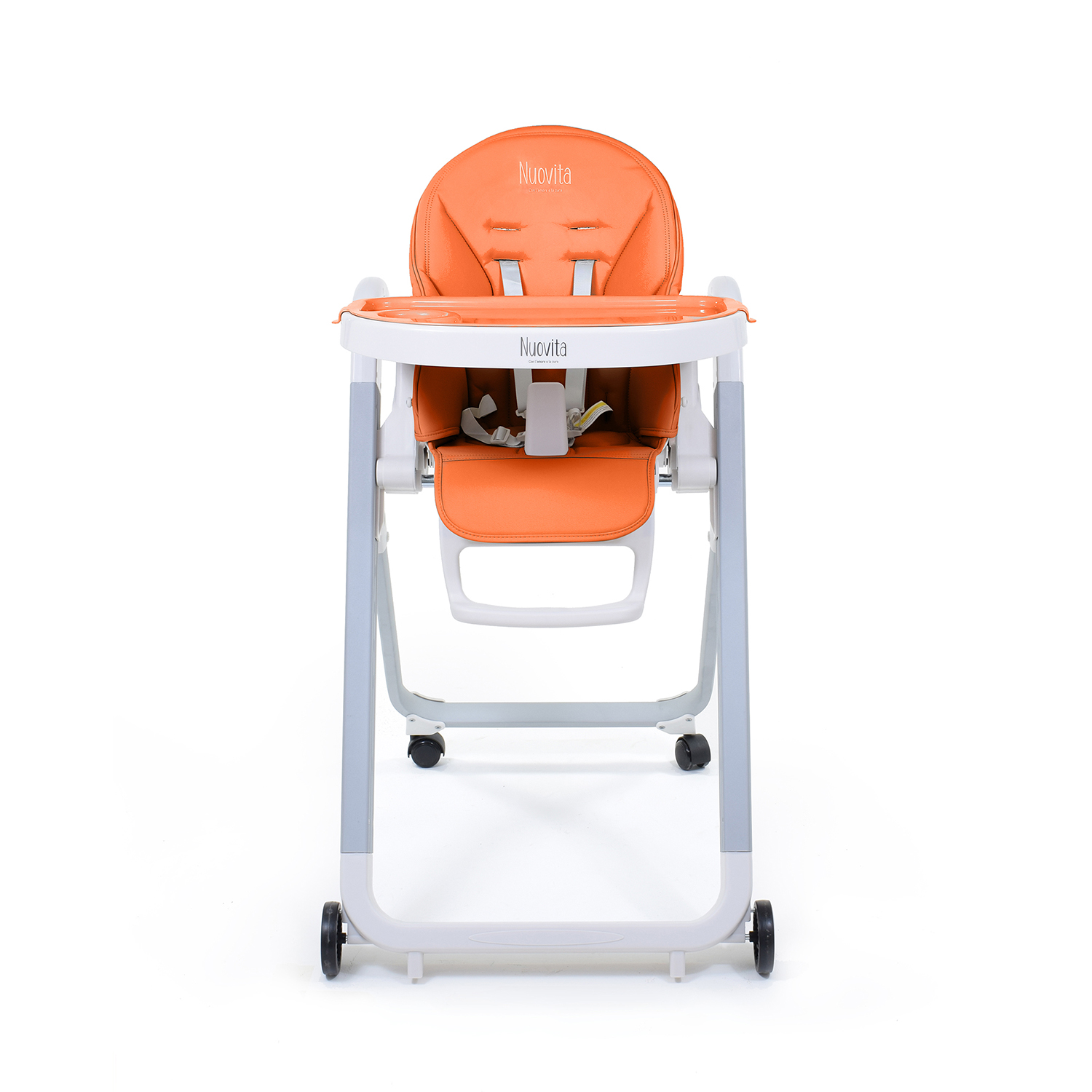Стульчик для кормления Nuovita Futuro Bianco Arancione классический - фото 13