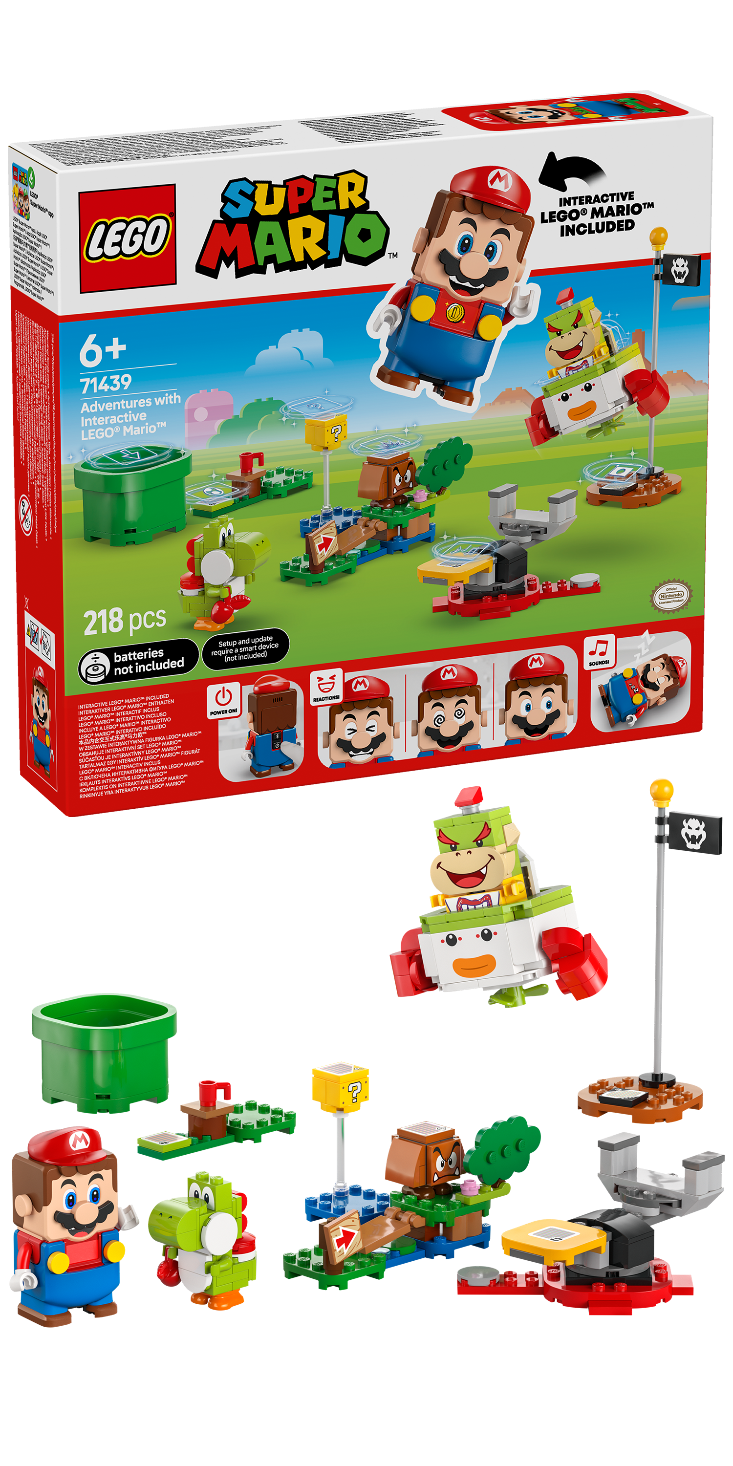 Конструктор LEGO Super Mario Приключения Марио 218 дет. - фото 1