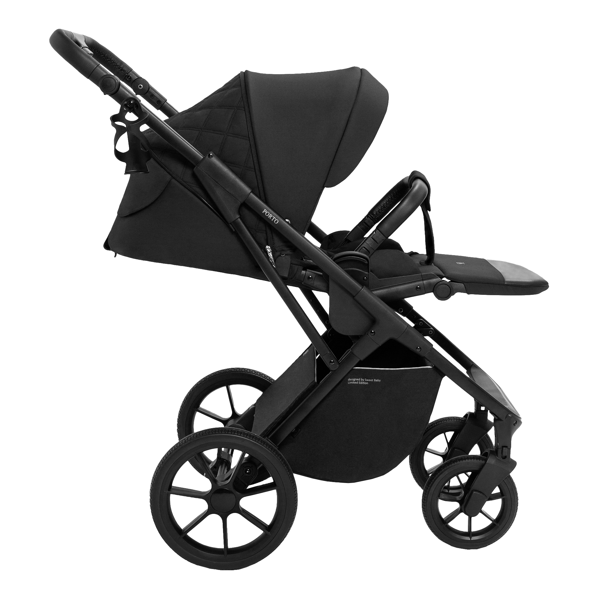 Коляска 2в1 Sweet Baby Porto Black черный - фото 24
