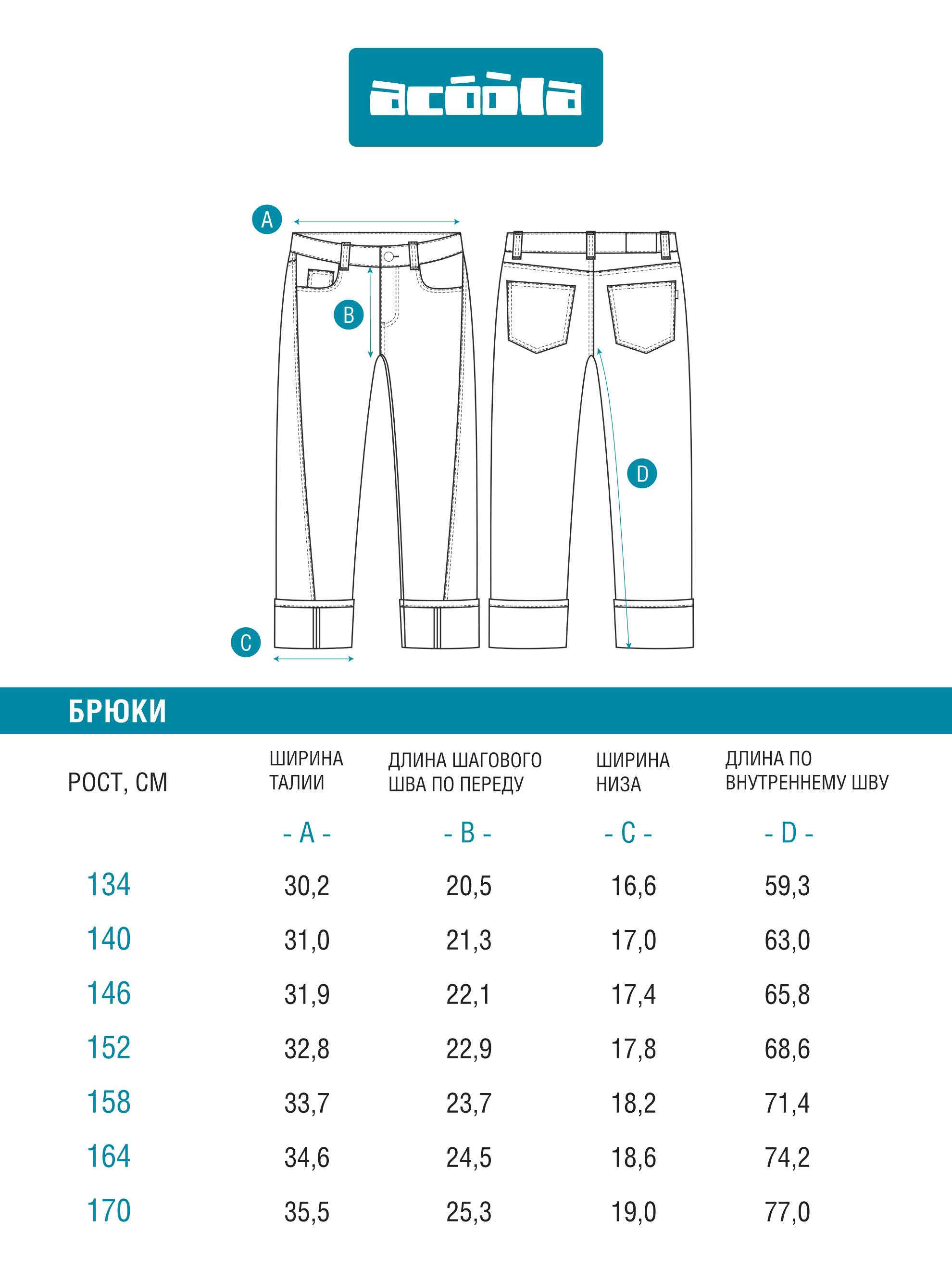 Джинсы Acoola 20110440102_0092462 - фото 12