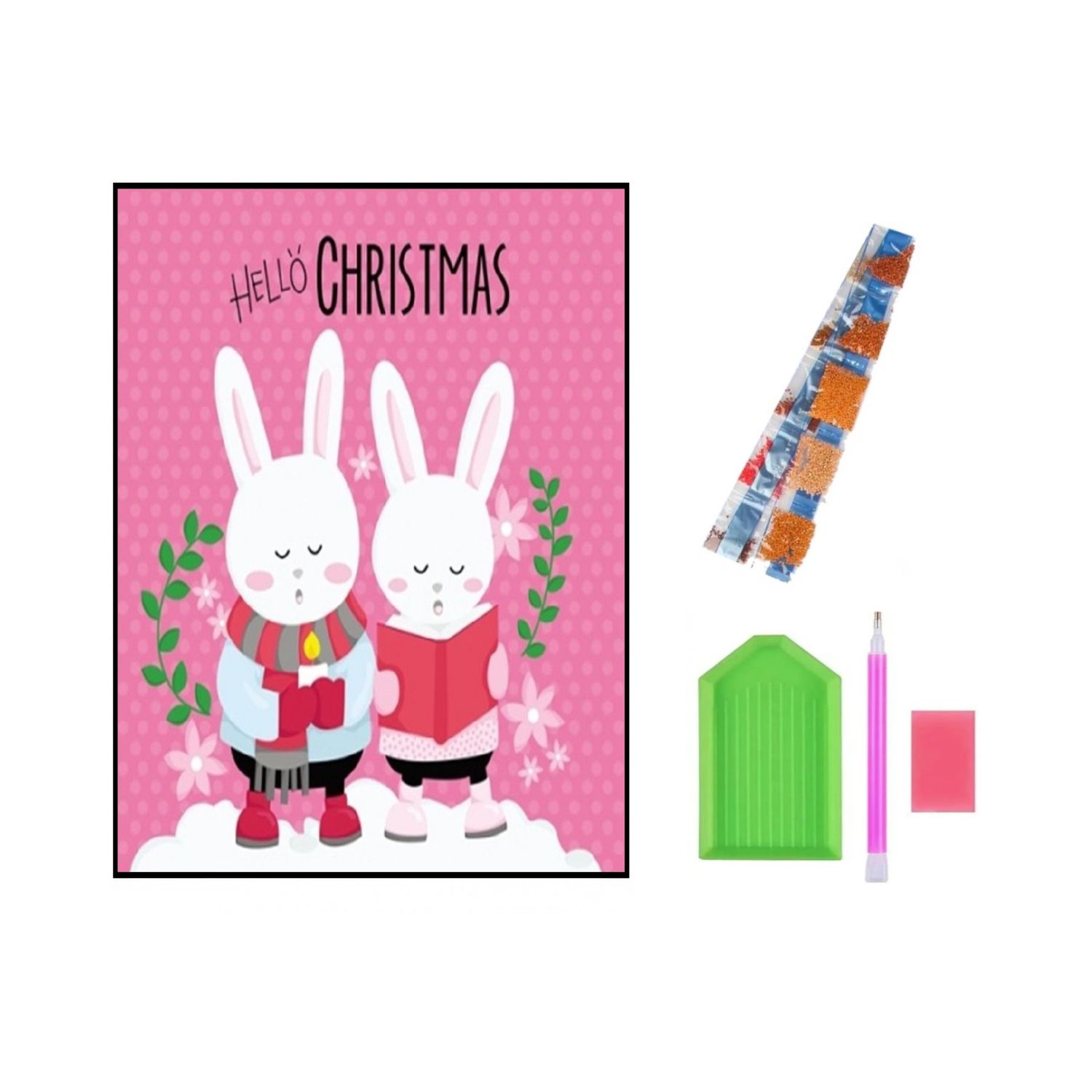 Алмазная мозаика Seichi Два зайчика - фото 3