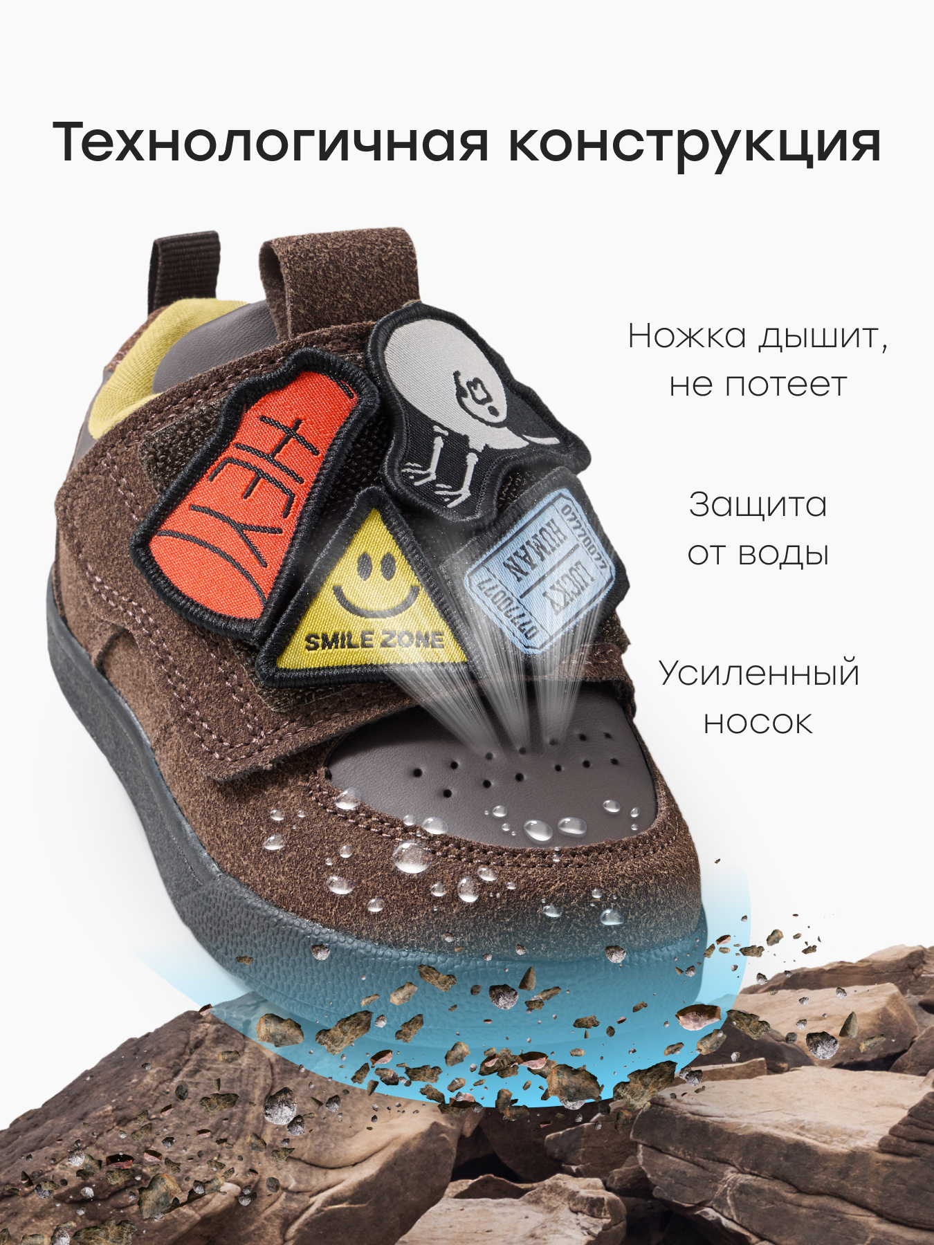 Полуботинки Happy Baby 86587_burgundy - фото 5