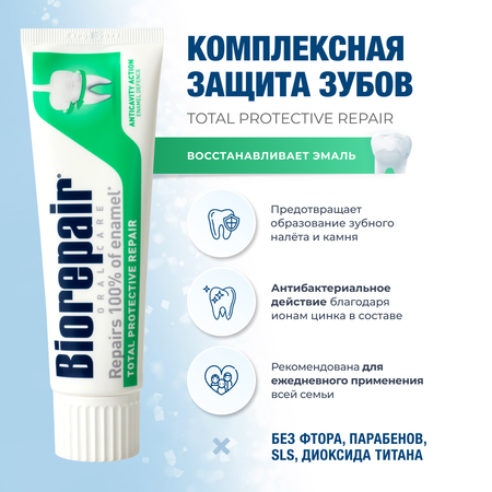Зубная паста Biorepair без фтора мята