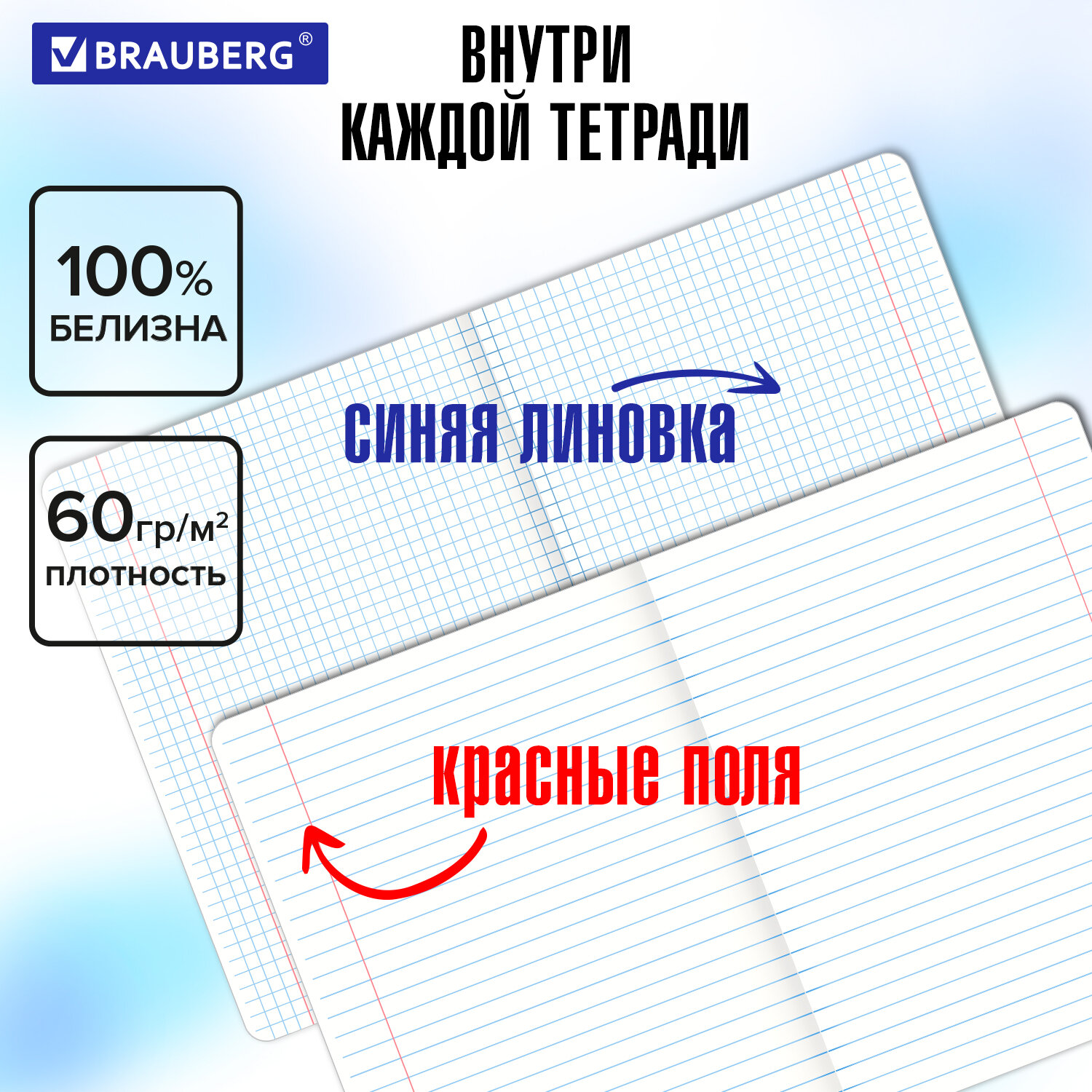 Тетрадь Brauberg 48 лист. 12 шт. - фото 5